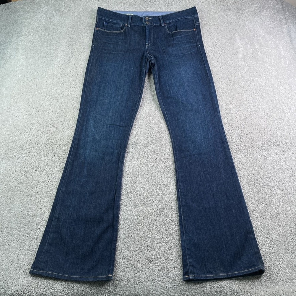 Gap Jeans Women 31 12 Long Perfect Boot Dark Wash Stretch Denim Classic Casual